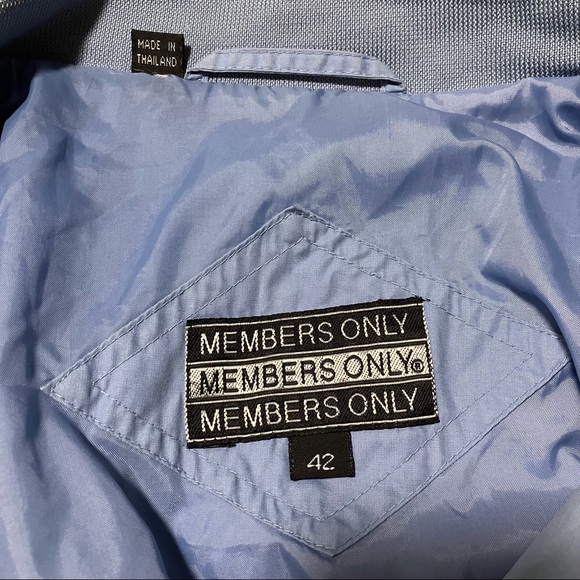 Members Only Light Blue Jacket - Picture 13 of 13